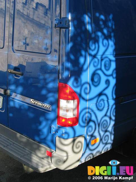 15853 Shadows on a van